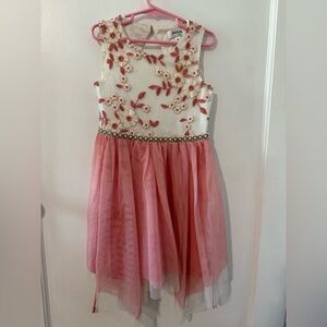Speechless Pink Floral Kids Dress